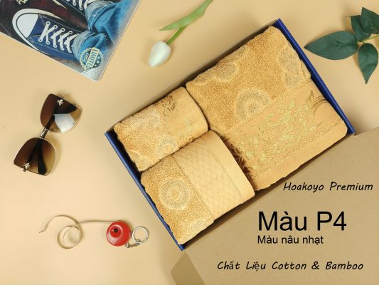 Bộ khăn quà tặng cao cấp Hoakoyo Premium P4
