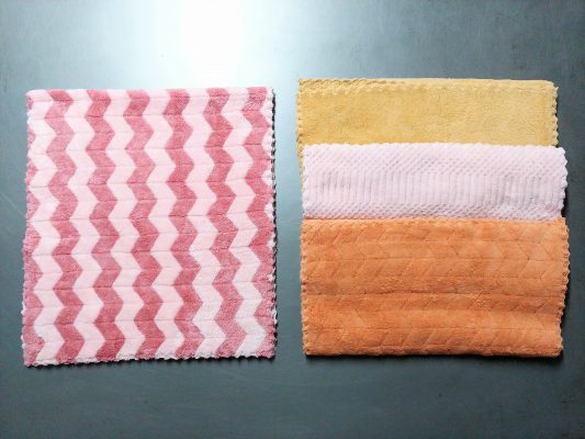 Khăn lông cừu siêu mềm 30x50 kẻ - MS02