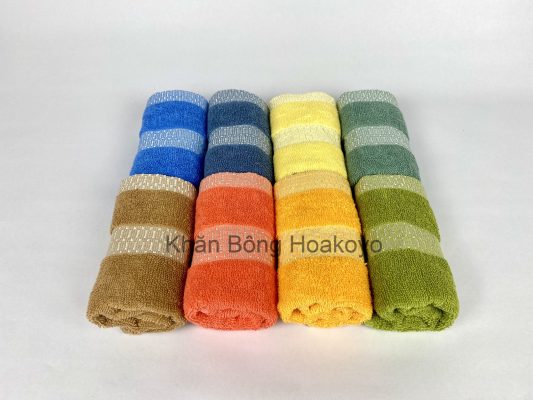 khăn bông dí tơ trắng