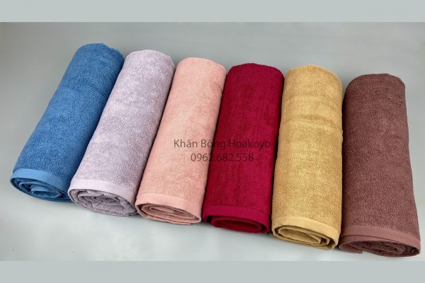 khăn tắm cỡ lớn Cotton 80x160 cm Màu sắc khăn bông