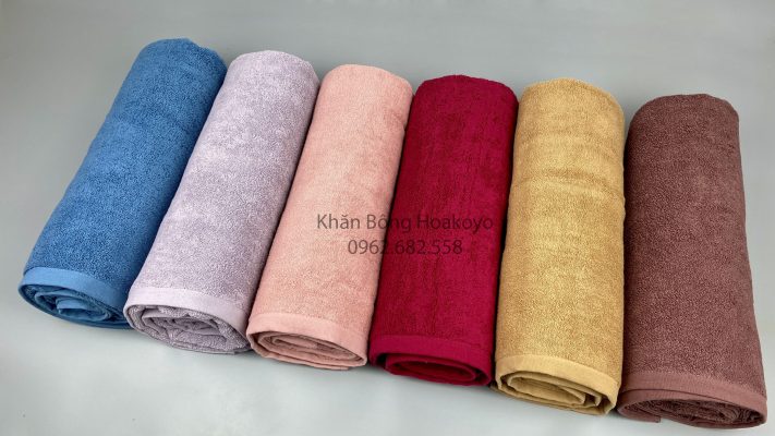 khăn tắm cỡ lớn Cotton 80x160 cm Màu sắc khăn bông