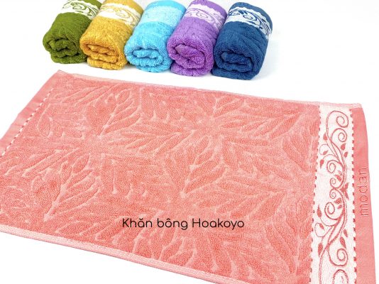 khăn mặt modal họa tiết lá cao cấp Hoakoyo