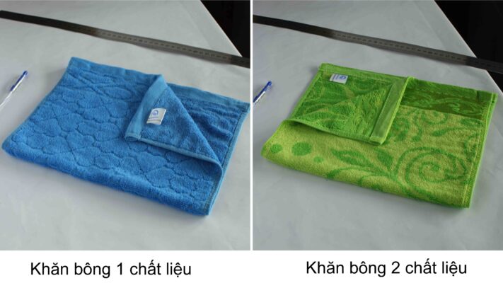 sự khác biệt giữa khăn bông 1 chất liệu và khăn bông nhiều chất liệu
