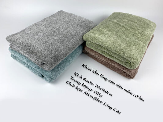 Khăn tắm siêu mềm nhập khẩu giá rẻ 70x140 - KNTS7001