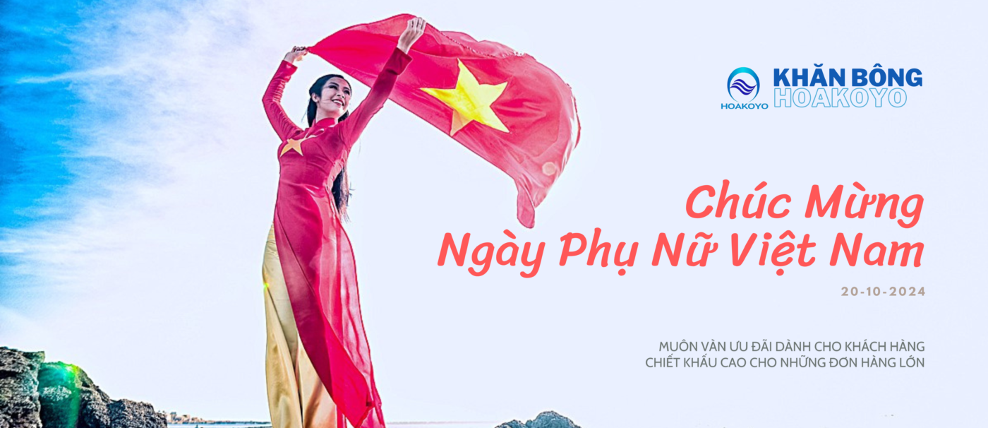 Khăn Bông Hoakoyo ưu đãi khăn quà tặng ngày phụ nữ Việt Nam 20-10 banner