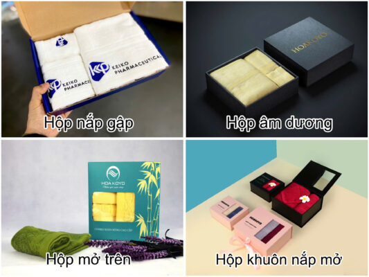mẫu các loại hộp khăn quà tặng