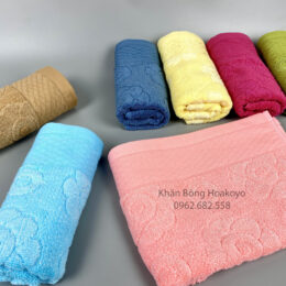 Gội đầu hoa hồng Khăn tắm cao cấp