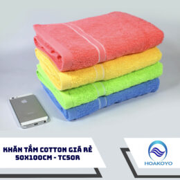 Khăn tắm Cotton giá rẻ 50x100 TC50R