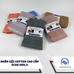 khăn gội đầu cotton cao cấp loại dày GC02 ver3