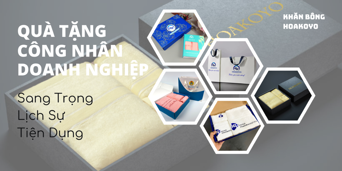 khăn quà tặng công nhân doanh nghiệp công đoàn