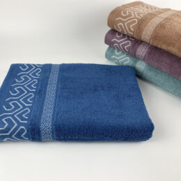 Khăn tắm Cotton nhập khẩu 70x140 dí hoa văn - KNTC7002